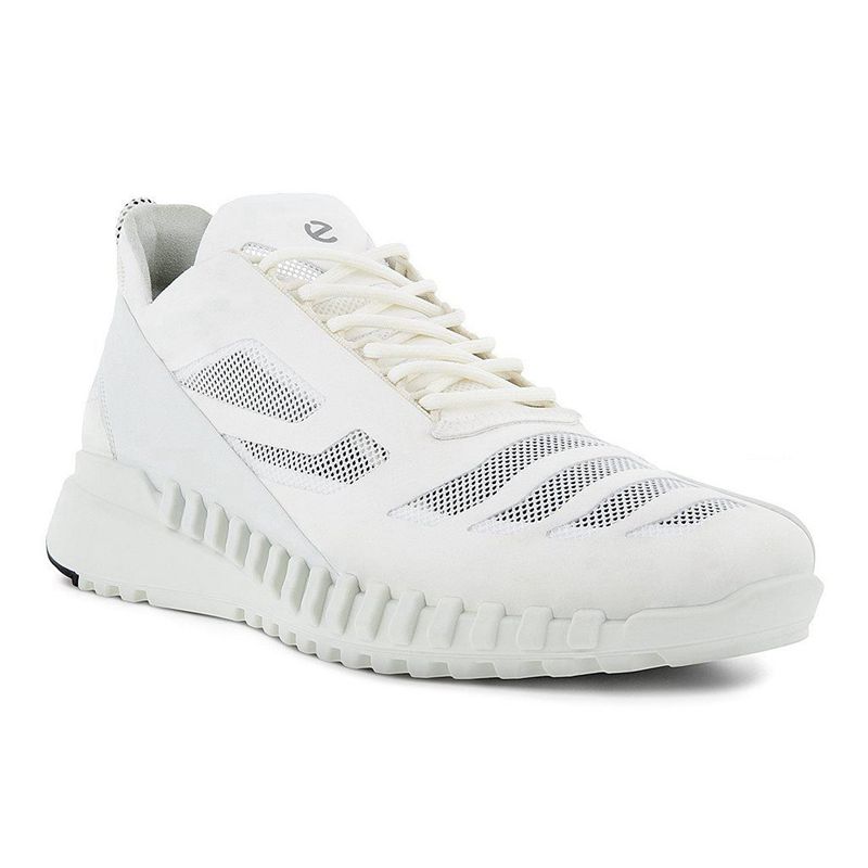 Men Casual Ecco Zipflex M - Sneakers White - India EMJVFZ190